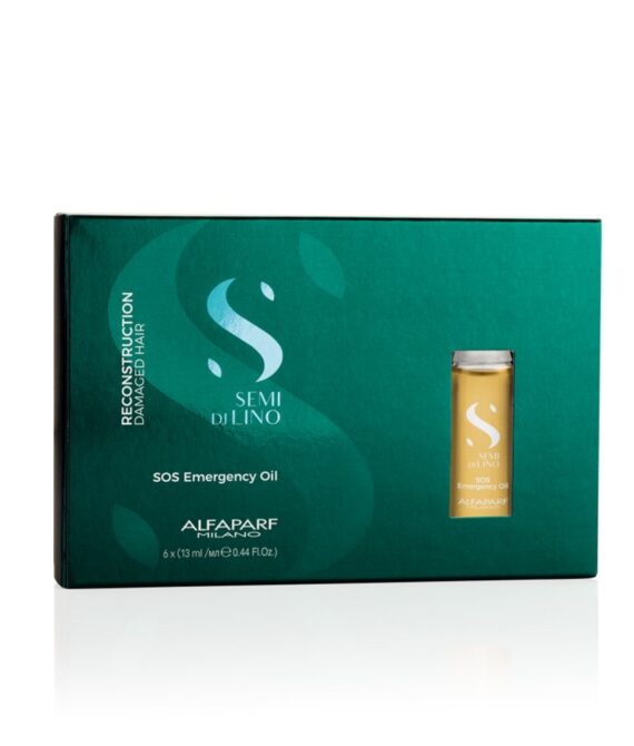 Alfaparf Semi di Lino Reconstruction SOS Emergency Oil for Damage Hair 6×13 Ml ampollas